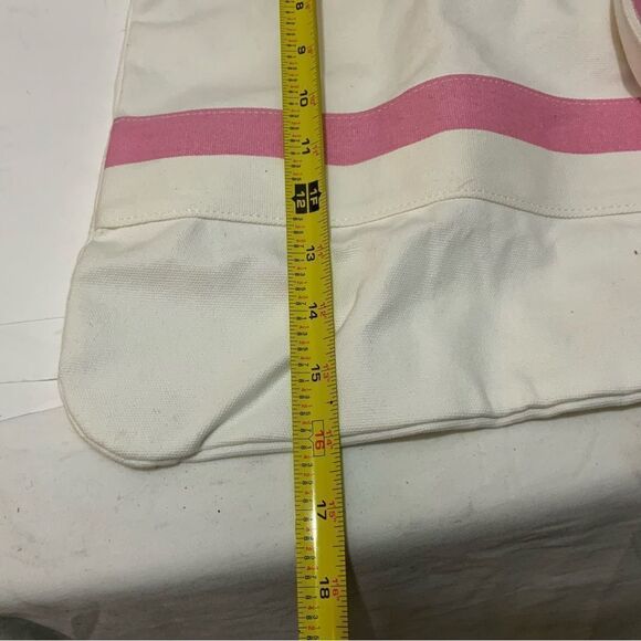 Benefit San Francisco Denim Beach Tote Bag Laughter is Best Cosmetic - Picture 8 of 8